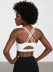 Active Shockproof Bra - White - VECTOR SPORTSWEAR