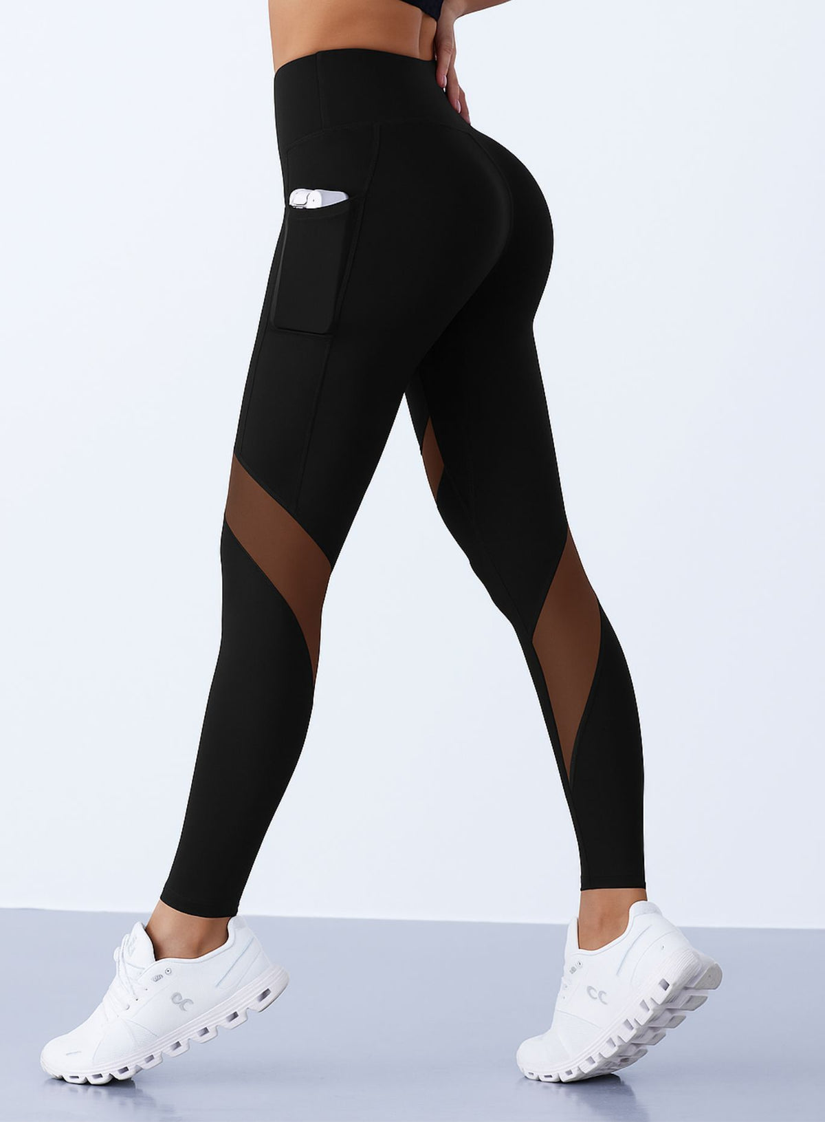 AirWeave Motion Leggings - Black - VECTOR SPORTSWEAR Main image