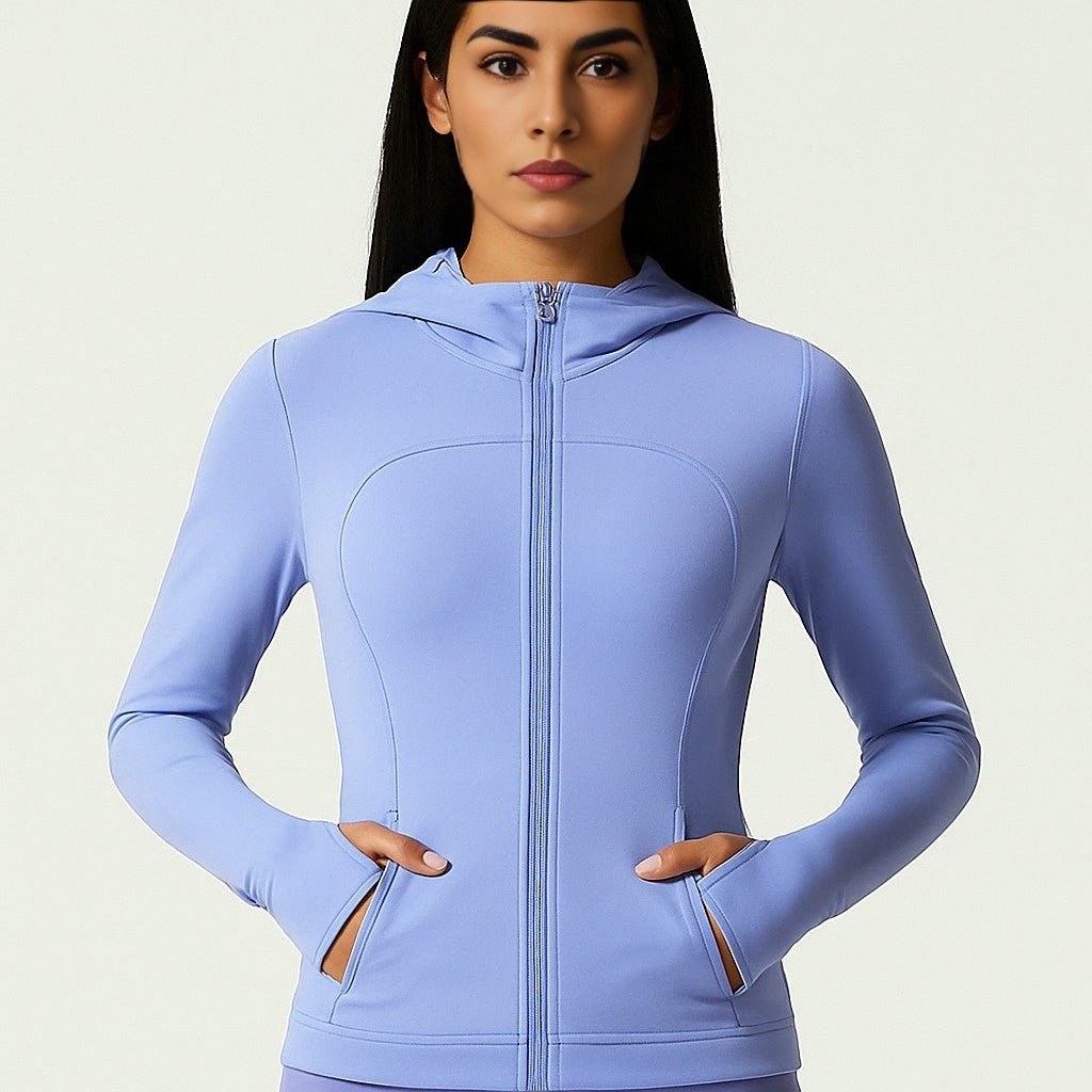 Athleia - SlimFit Zip Hoodie - Periwinkle Blue - VECTOR SPORTSWEAR