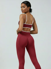 Athletica Sports Bra - Cherry Red