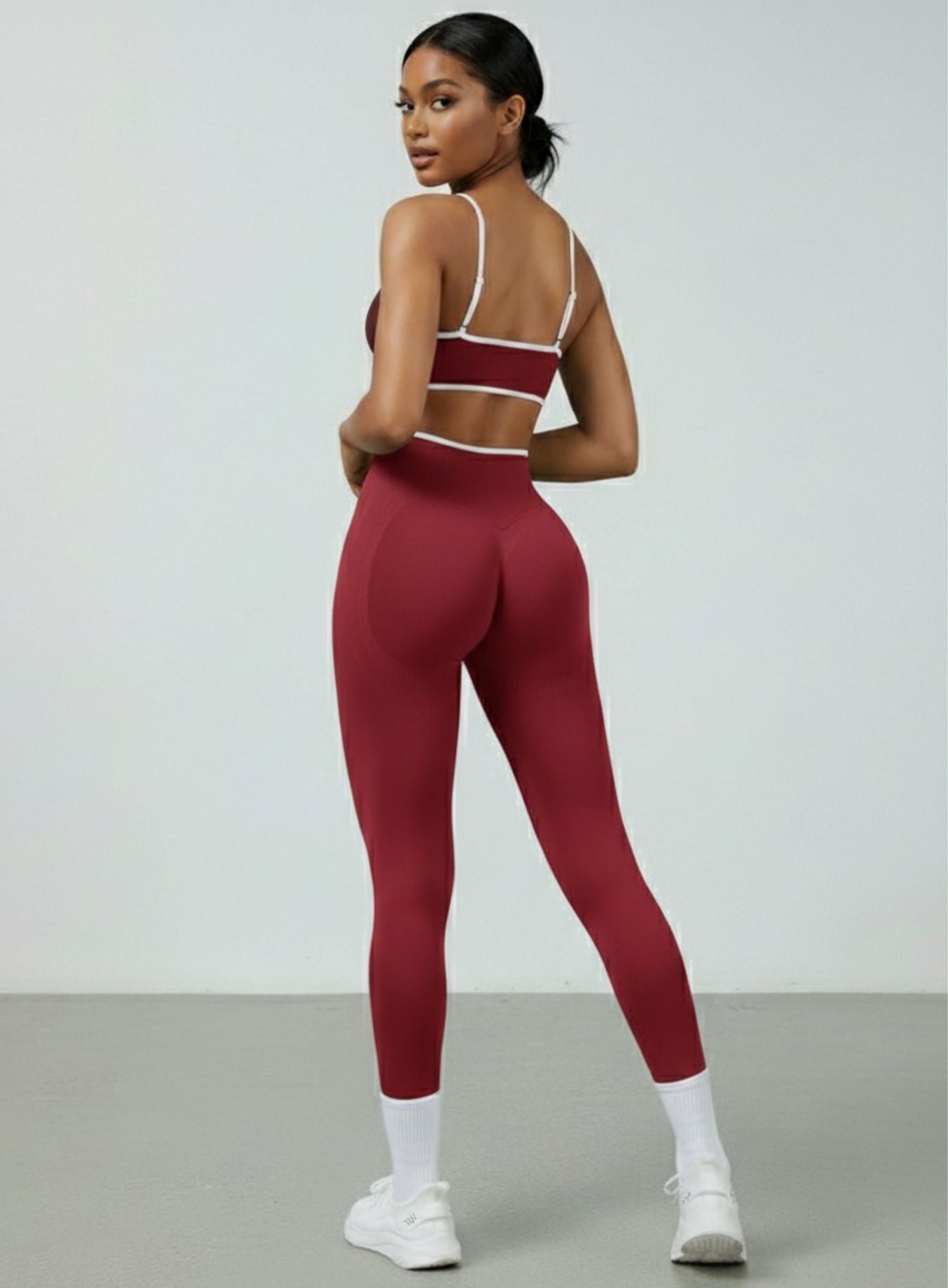 Athletica Sports Bra - Cherry Red