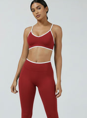 Athletica Sports Bra - Cherry Red