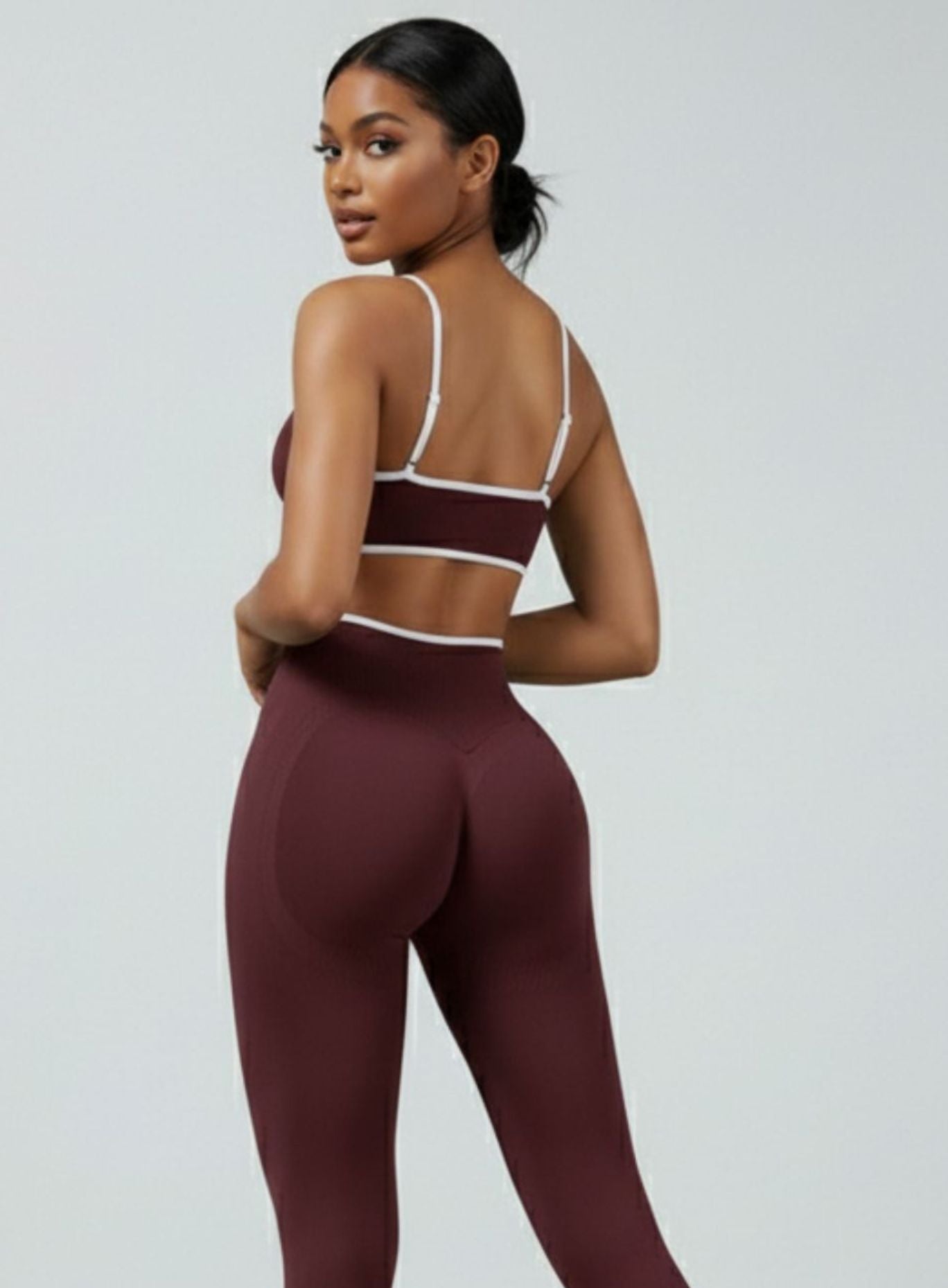 Athletica Sports Bra - Maroon