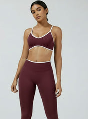Athletica Sports Bra - Maroon