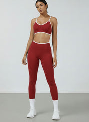 SculptCurve - HydraFit Seamless Legging - Cherry Red
