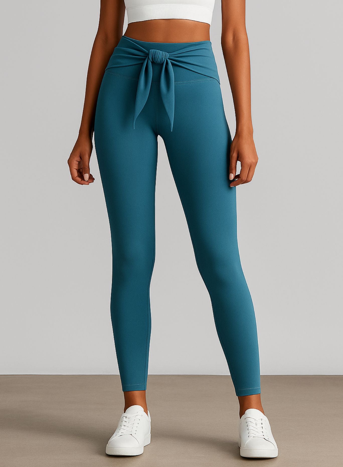Bandage Fitness Legging - Petroleum Blue Secondary image