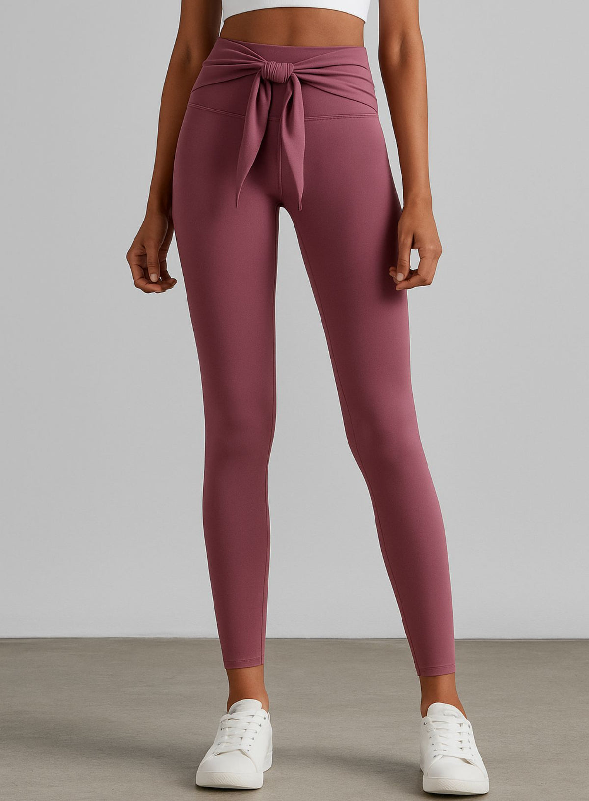 Bandage Fitness Legging - Rose Red