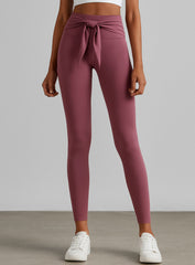 Bandage Fitness Legging - Rose Red