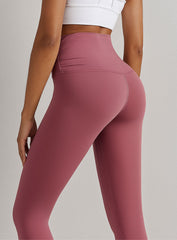 Bandage Fitness Legging - Rose Red