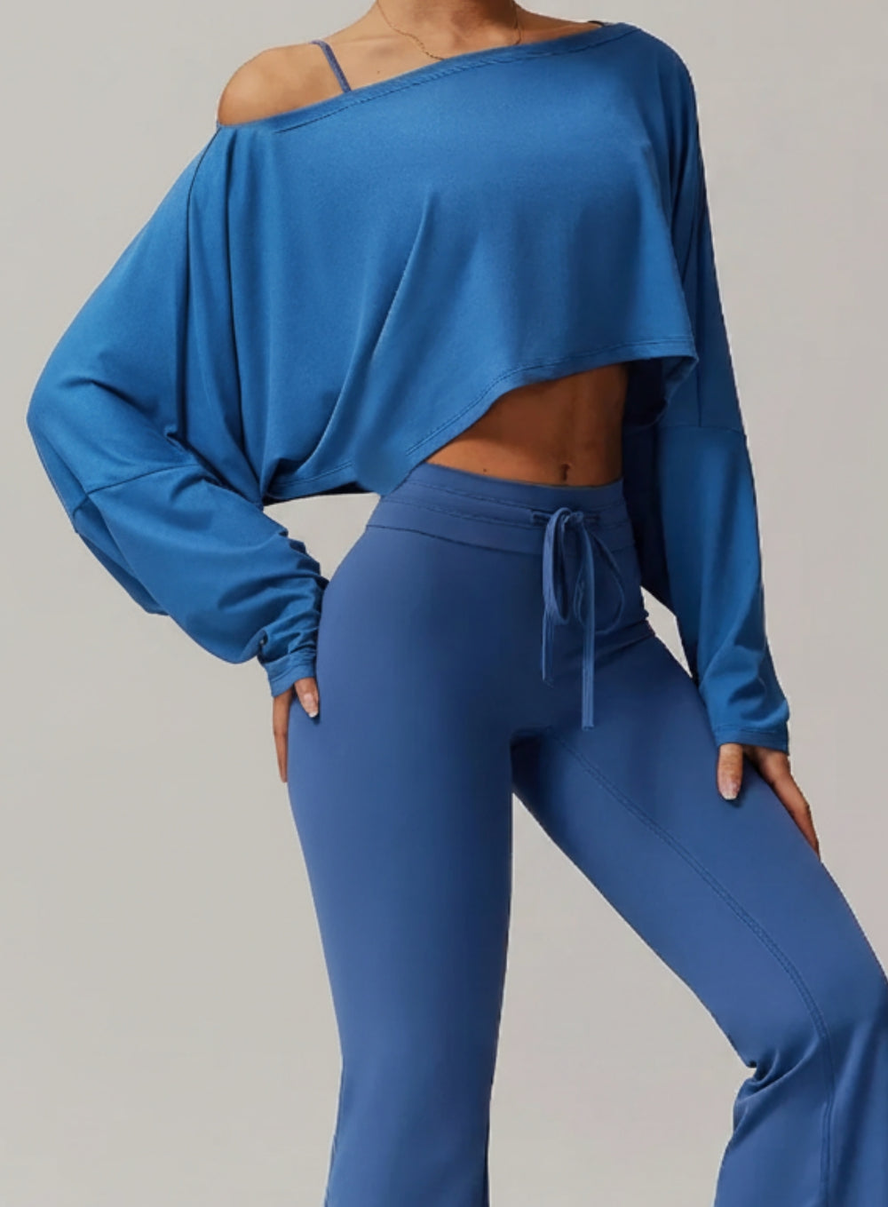 Batwing Long Sleeve Top - Night Sky Blue - VECTOR SPORTSWEAR