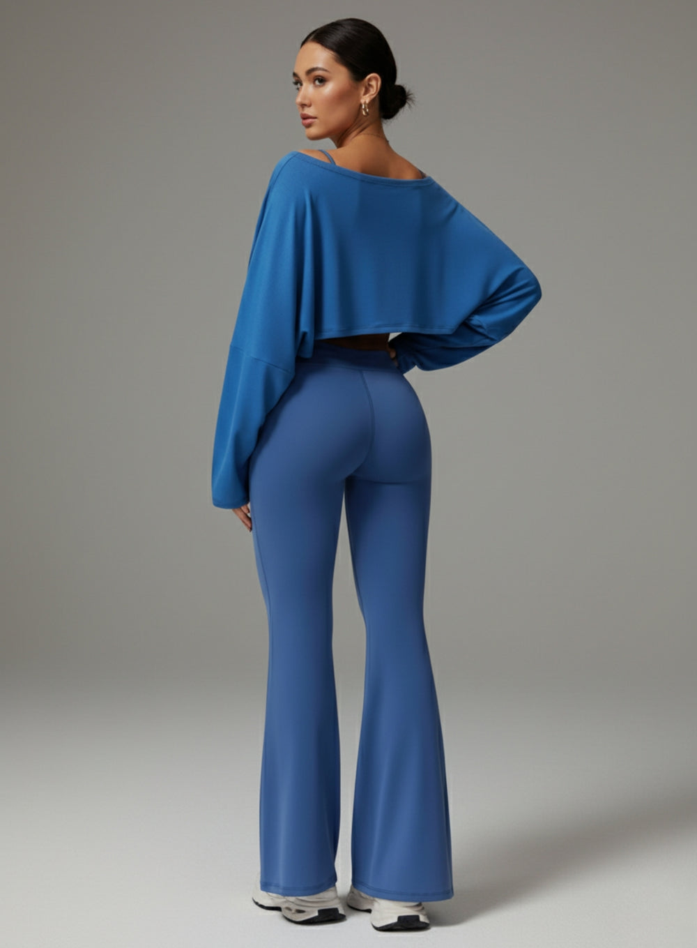 Batwing Long Sleeve Top - Night Sky Blue - VECTOR SPORTSWEAR