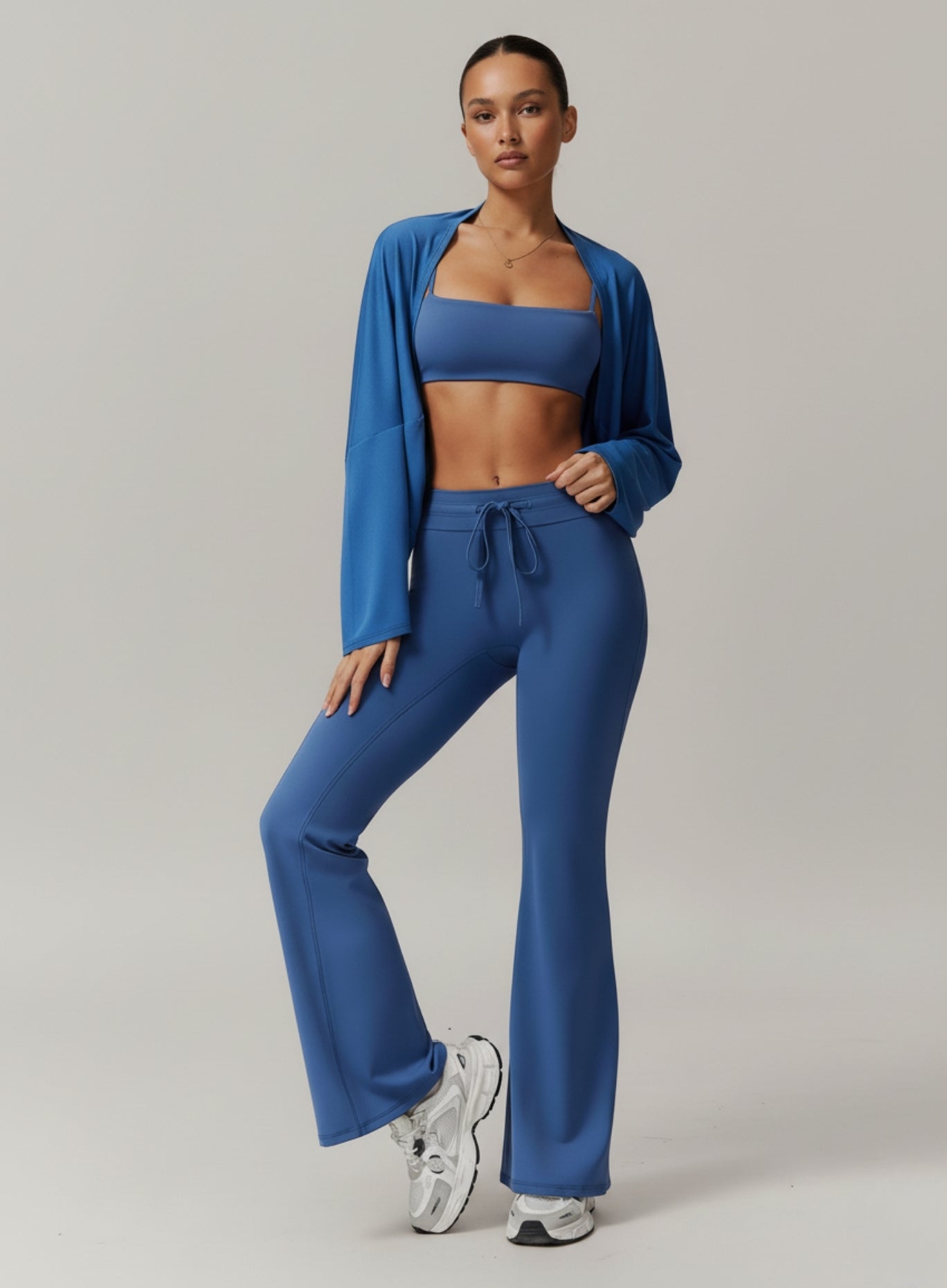 Batwing Long Sleeve Top - Night Sky Blue - VECTOR SPORTSWEAR