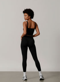 Brushed Square - Neck Tank - Black - VECTOR SPORTSWEAR