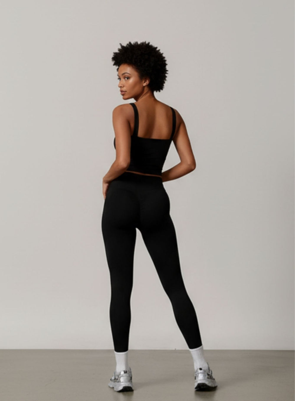 Brushed Square - Neck Tank - Black - VECTOR SPORTSWEAR