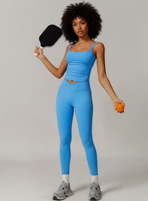 Brushed Square - Neck Tank - Dream Blue - VECTOR SPORTSWEAR