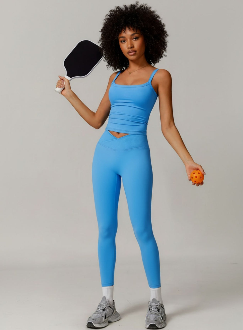 Brushed Square - Neck Tank - Dream Blue - VECTOR SPORTSWEAR