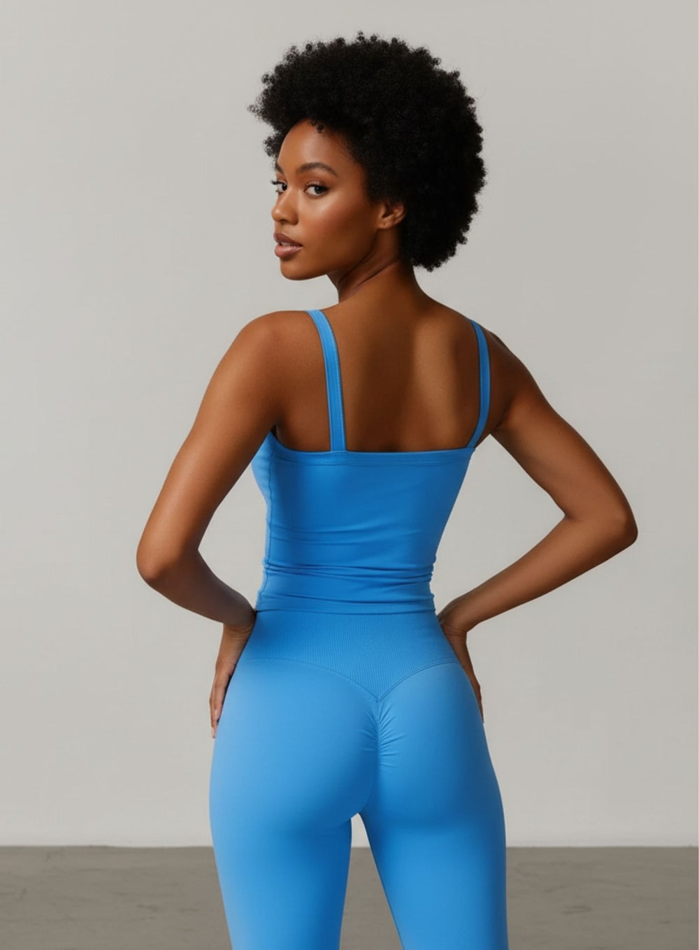 Brushed Square - Neck Tank - Dream Blue - VECTOR SPORTSWEAR