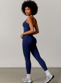 Brushed Square - Neck Tank - Navy Blue - VECTOR SPORTSWEAR