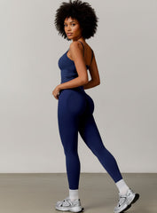 Brushed Square - Neck Tank - Navy Blue - VECTOR SPORTSWEAR