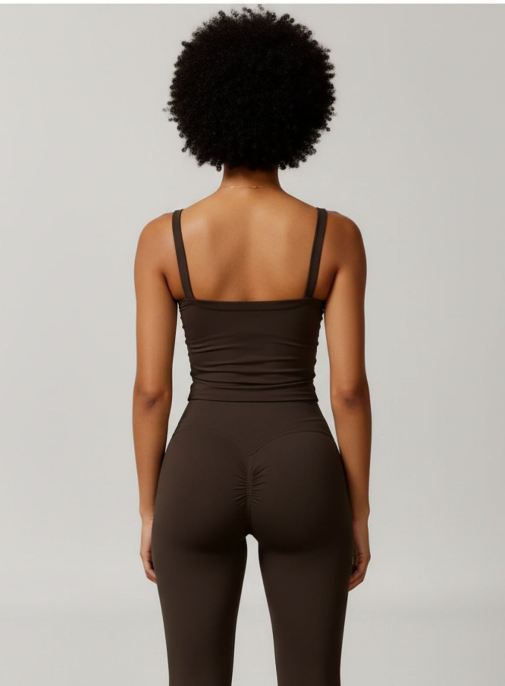 Brushed Square - Neck Tank - Brown - VECTOR SPORTSWEAR