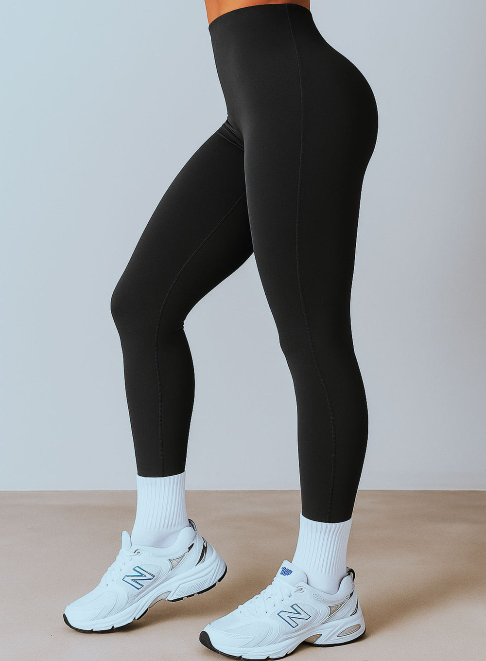 COREFLOW - Seamless Waist Leggings - Black - VECTOR SPORTSWEAR
