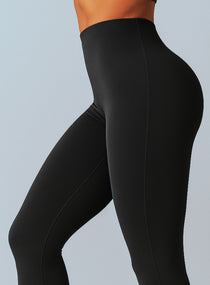 COREFLOW - Seamless Waist Leggings - Black - VECTOR SPORTSWEAR