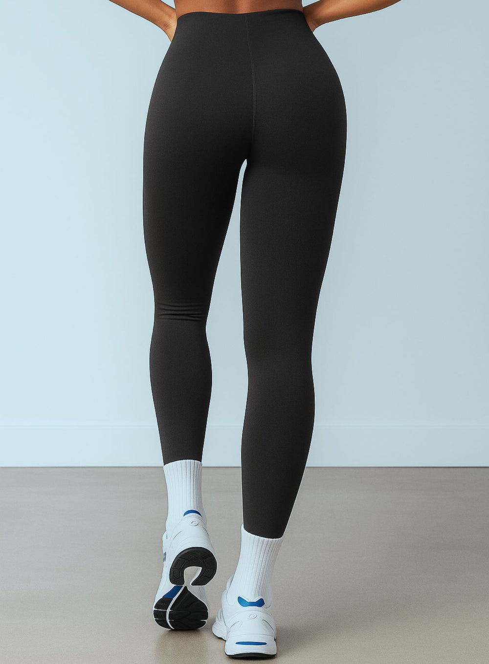 COREFLOW - Seamless Waist Leggings - Black - VECTOR SPORTSWEAR
