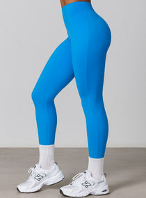 COREFLOW - Seamless Waist Leggings - Blue - VECTOR SPORTSWEAR
