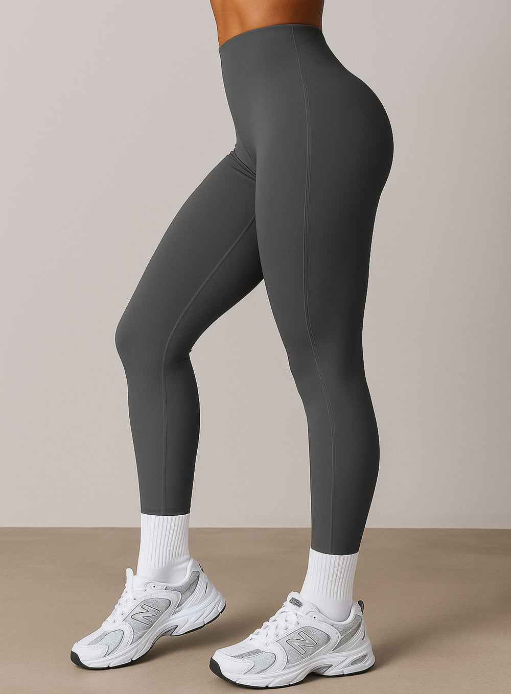 COREFLOW - Seamless Waist Leggings - Gray - VECTOR SPORTSWEAR