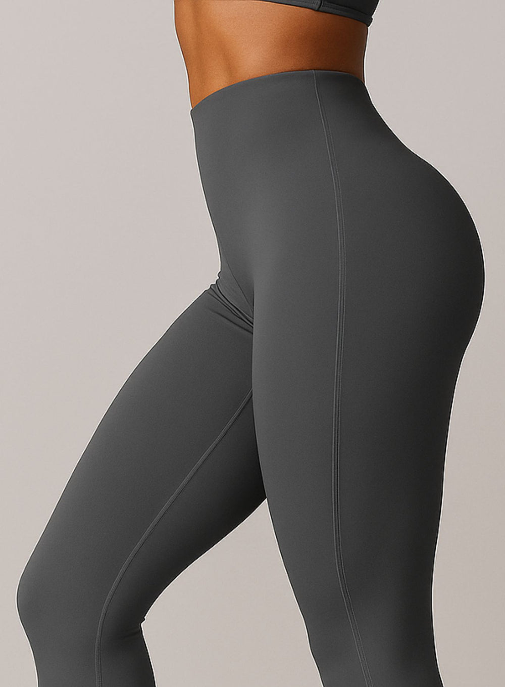 COREFLOW - Seamless Waist Leggings - Gray - VECTOR SPORTSWEAR