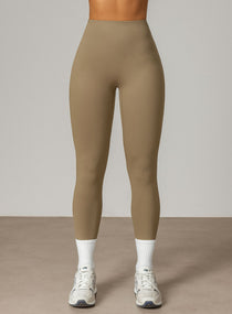 COREFLOW - Seamless Waist Leggings - Khaki - VECTOR SPORTSWEAR