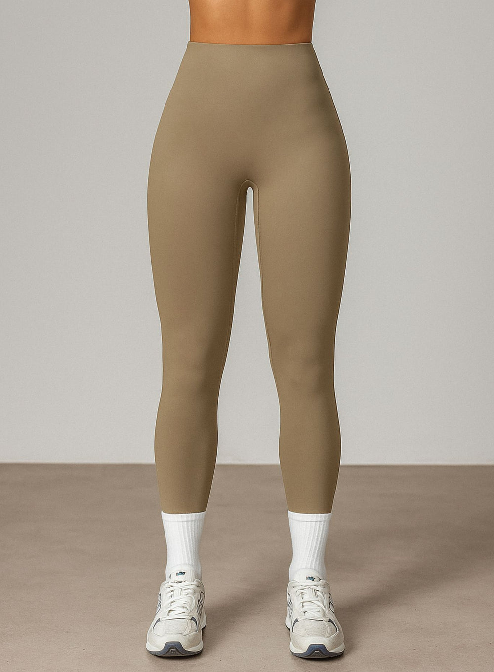 COREFLOW - Seamless Waist Leggings - Khaki - VECTOR SPORTSWEAR