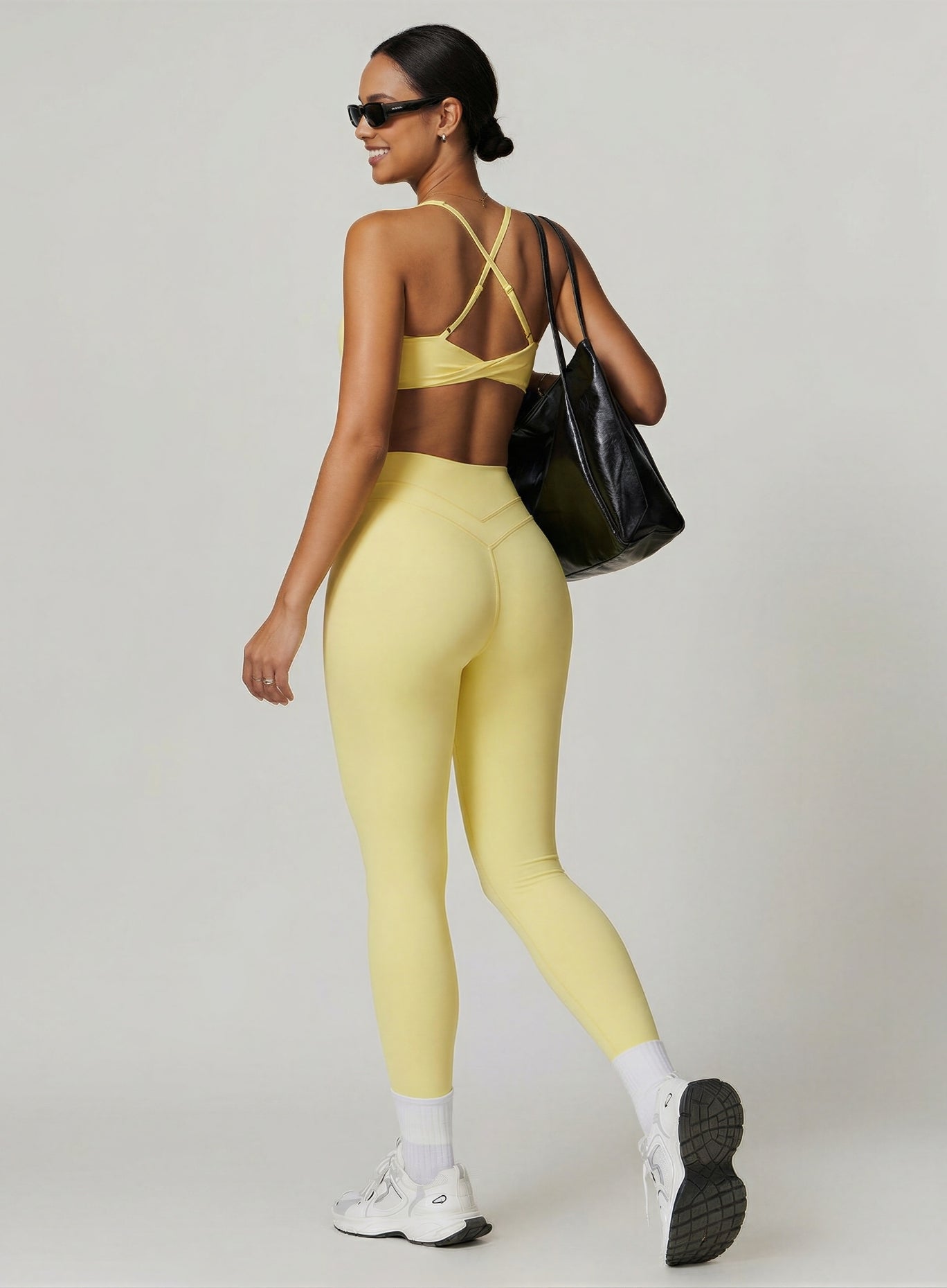 COREFLOW – Compression Legging - Goose Yellow