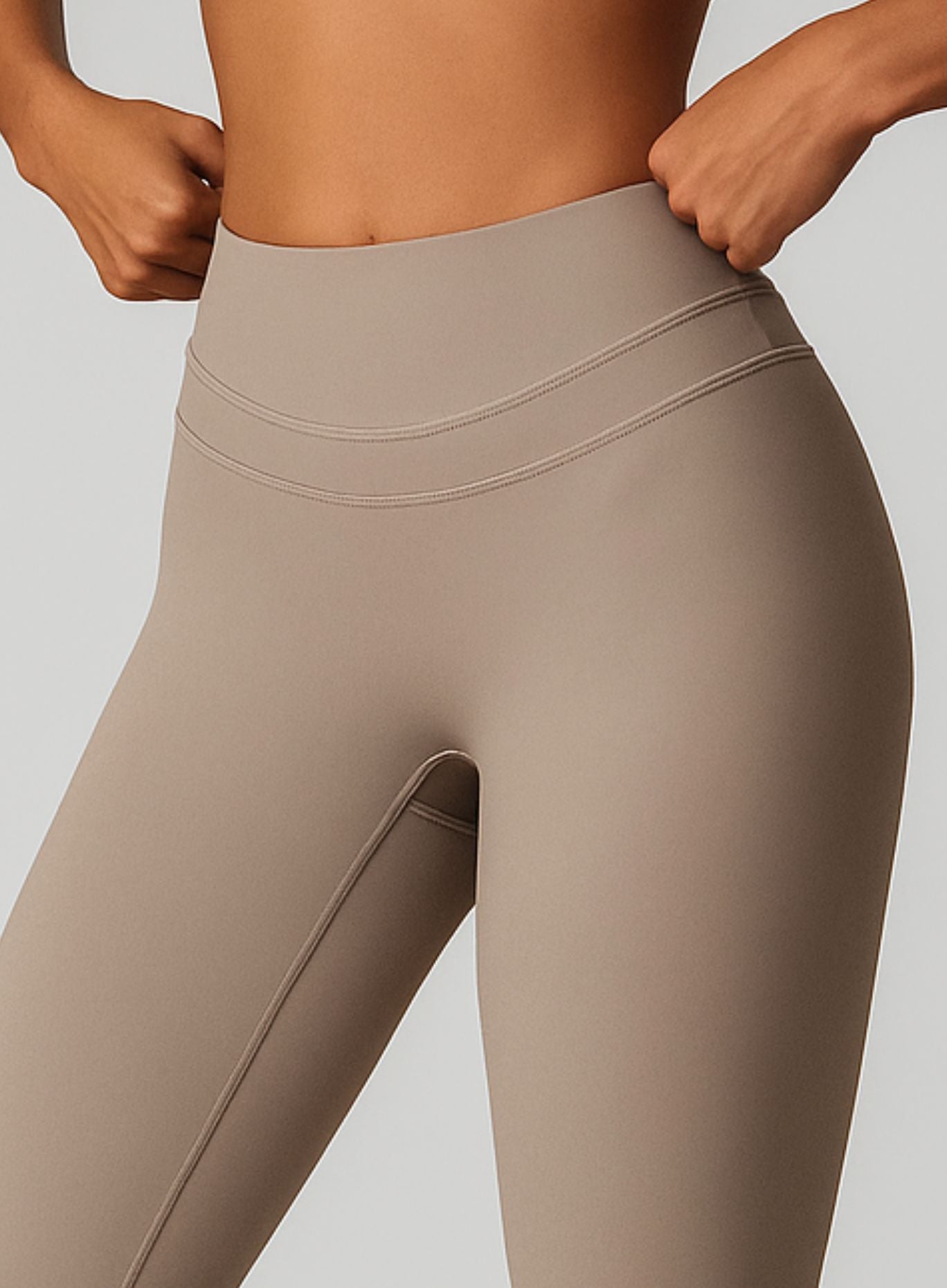 COREFLOW – Compression Legging - Ivory Beige