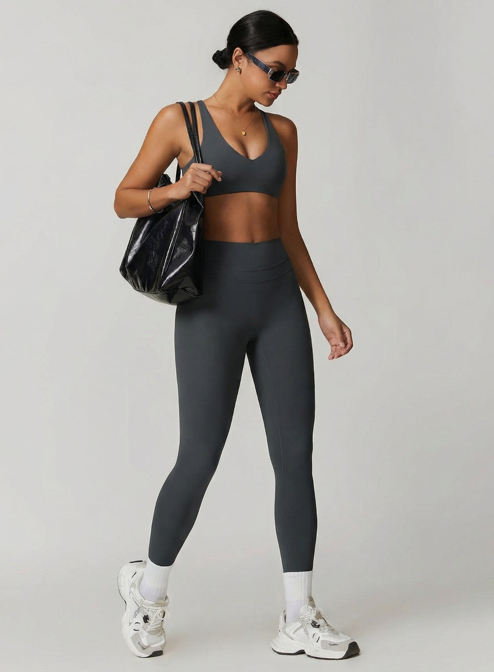 COREFLOW – Compression Legging - Slate Grey - VECTOR SPORTSWEAR