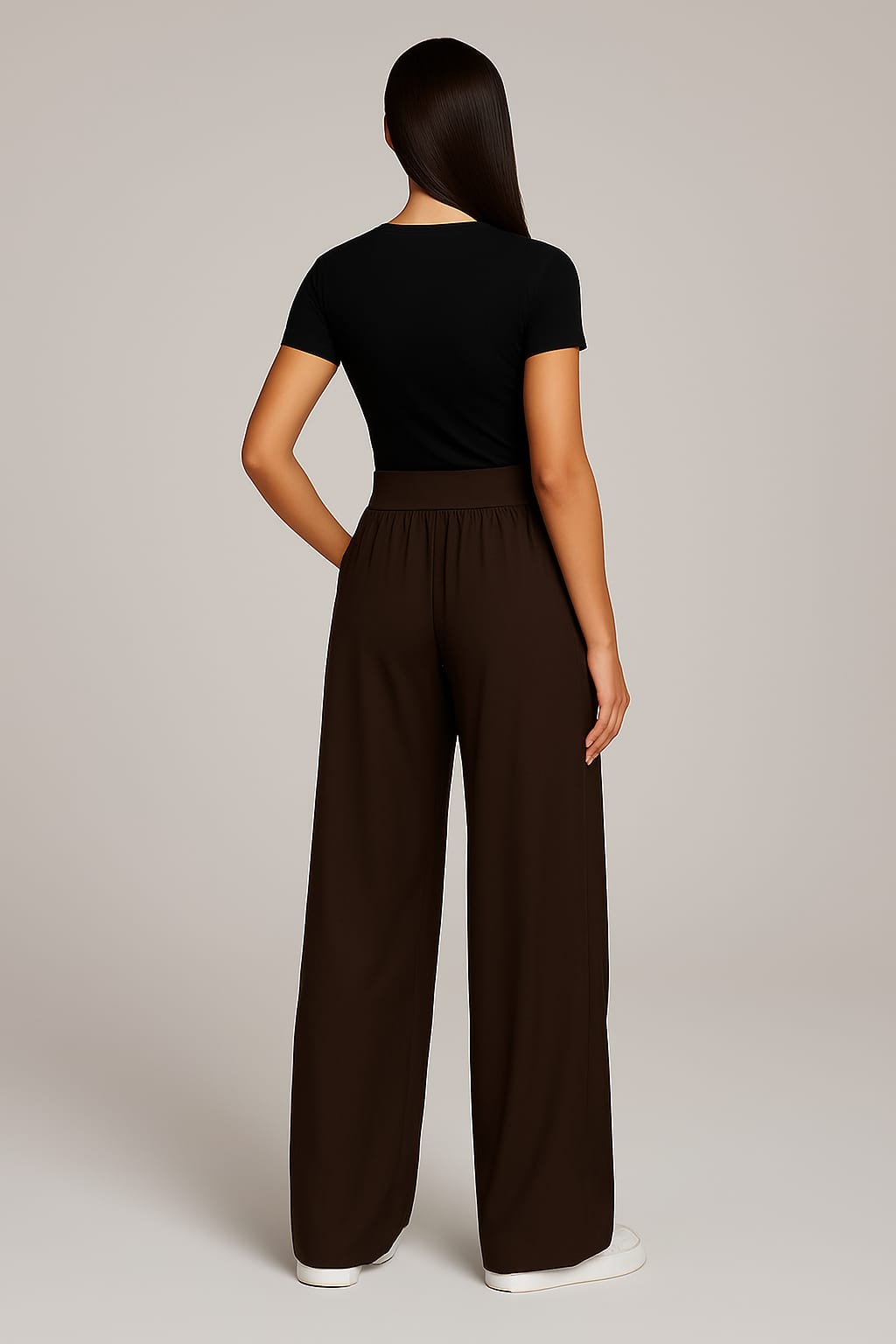 CloudDrape Activewear Pants - Mahogany