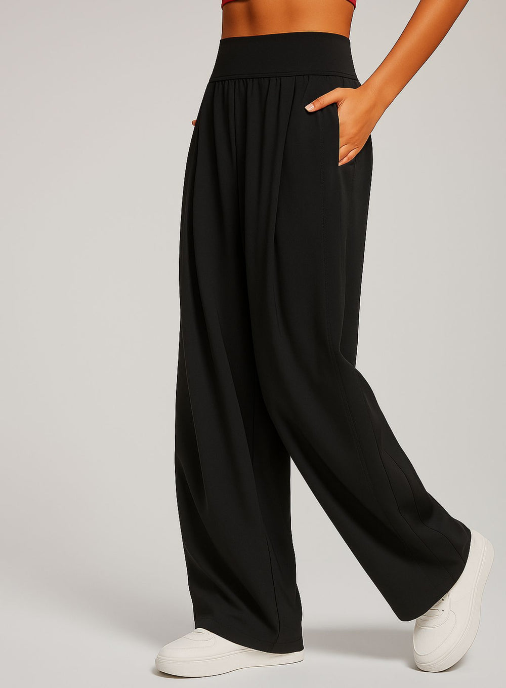 CloudDrape Activewear Pants - Black - VECTOR SPORTSWEAR