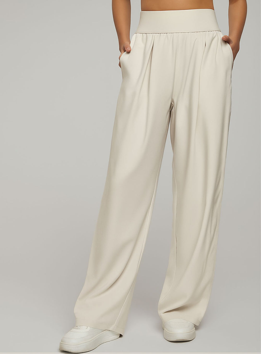 CloudDrape Activewear Pants - Ivory - VECTOR SPORTSWEAR