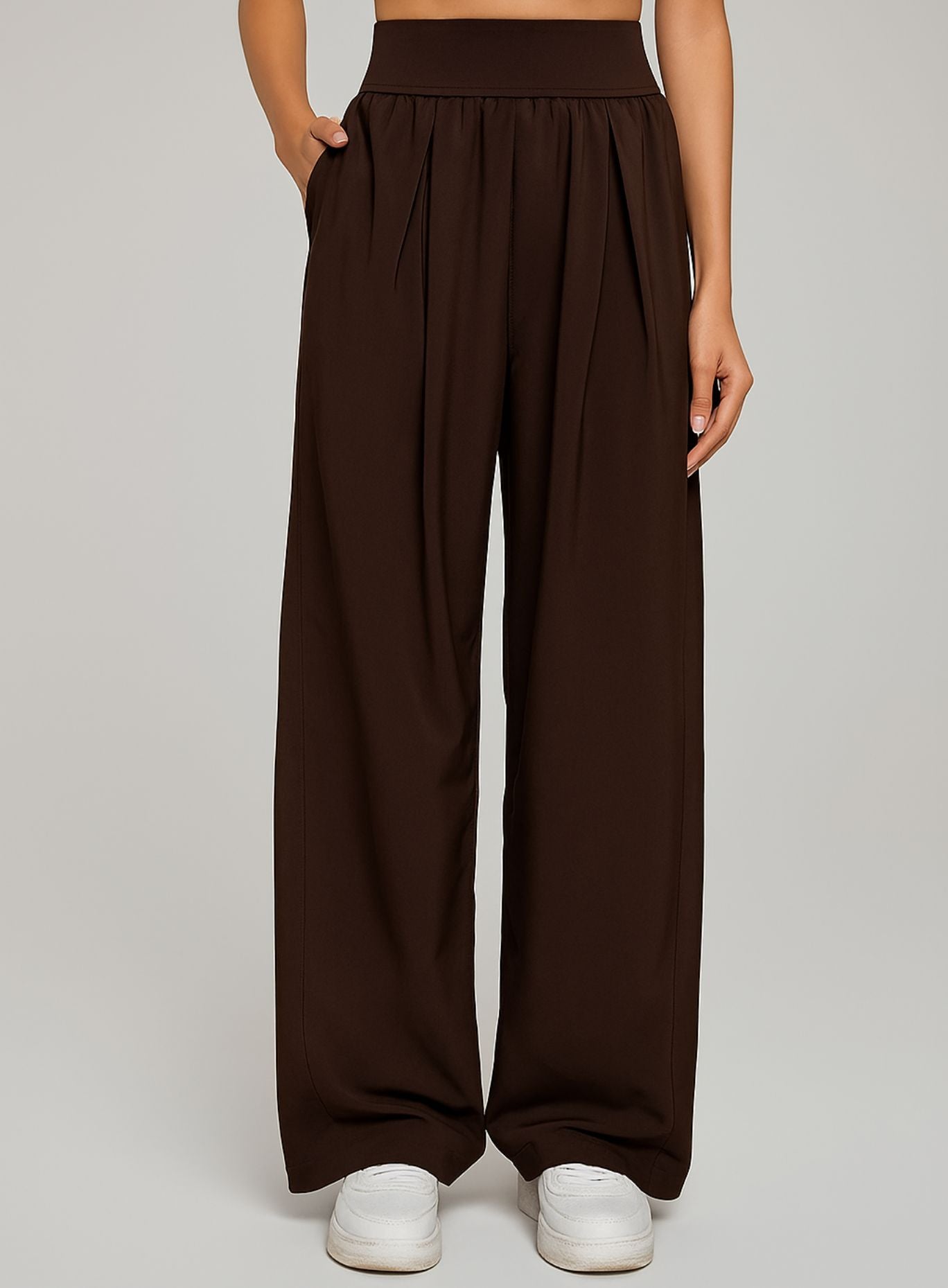 CloudDrape Activewear Pants - Mahogany