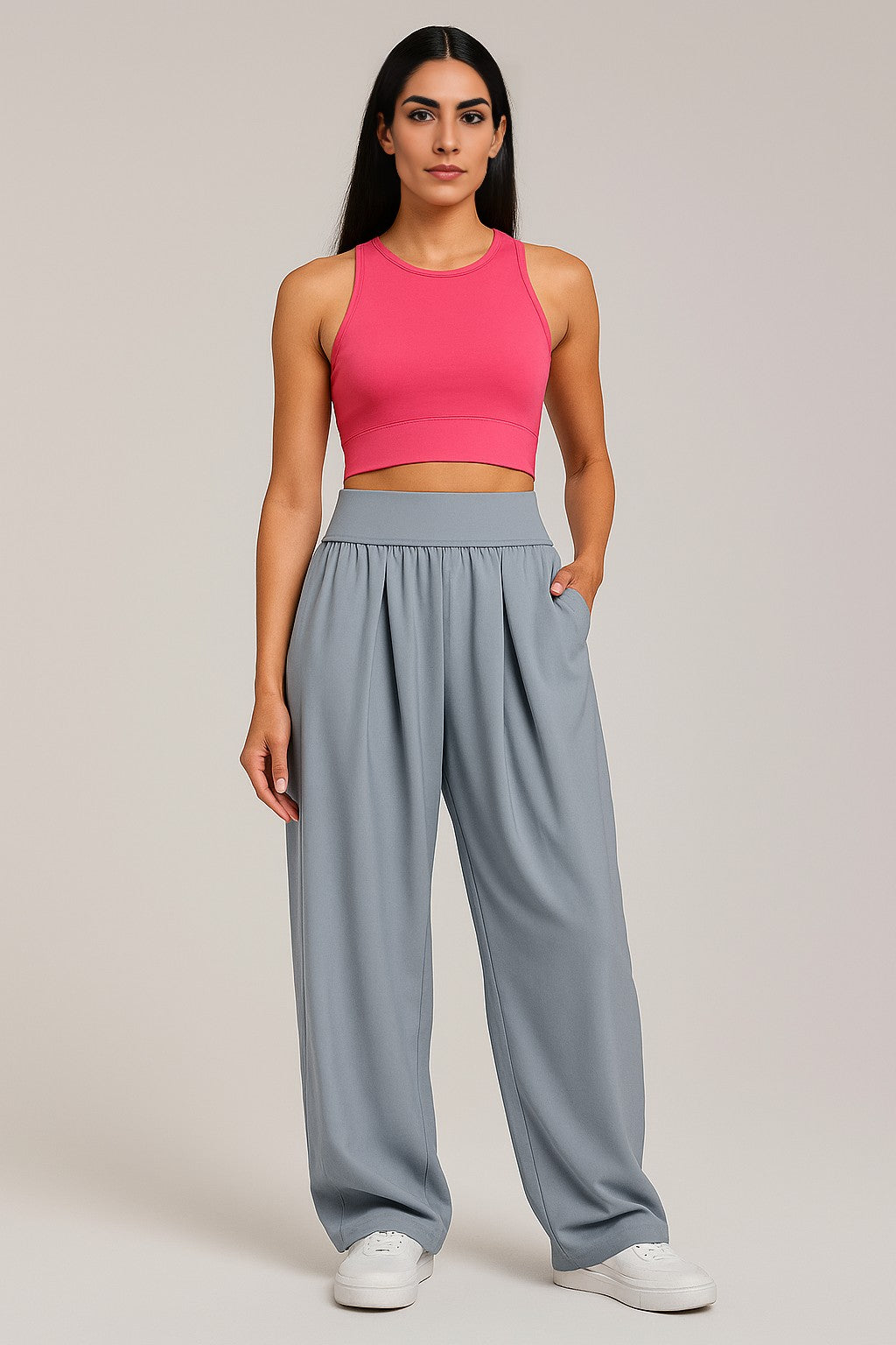 CloudDrape Activewear Pants - Rhino Gray