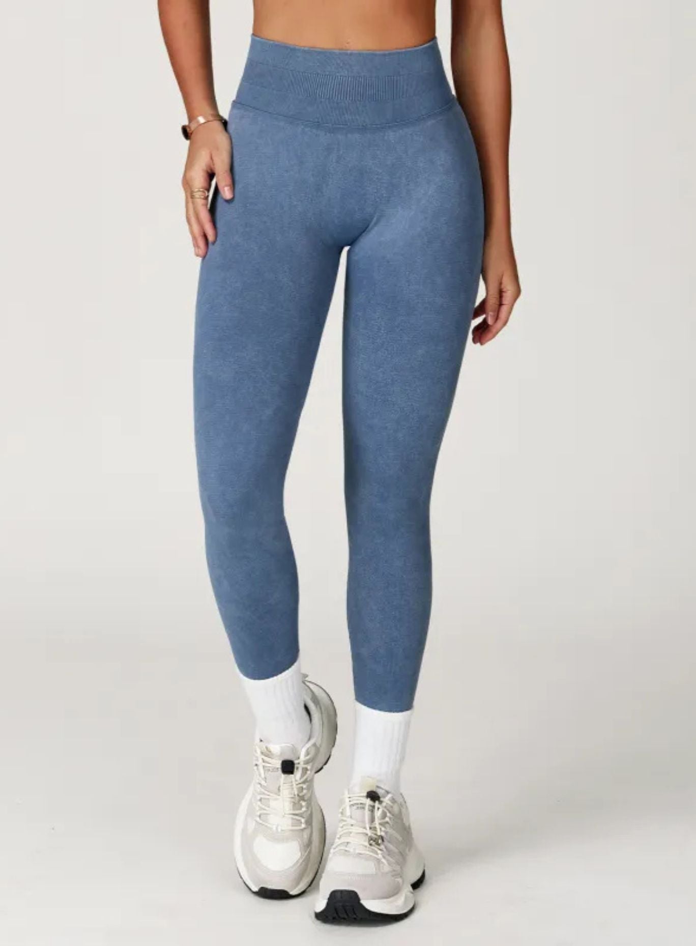 CloudSculpt Seamless Leggings - Denim Blue