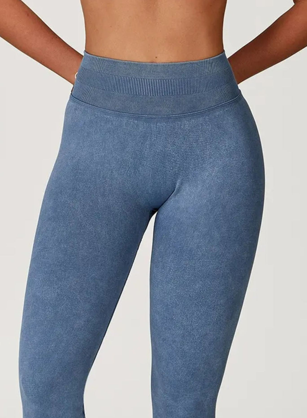 CloudSculpt Seamless Leggings - Denim Blue
