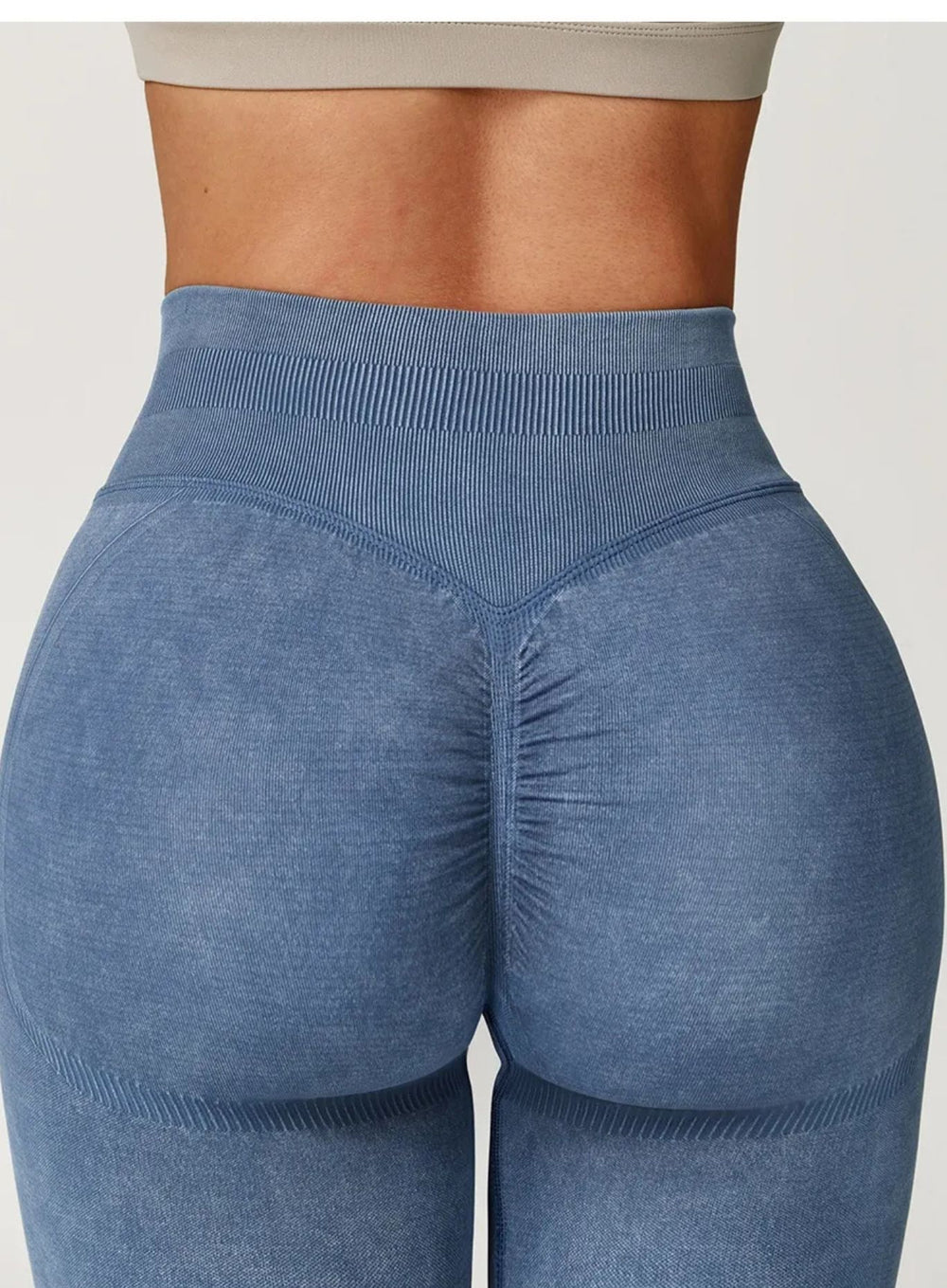 CloudSculpt Seamless Leggings - Denim Blue - VECTOR SPORTSWEAR
