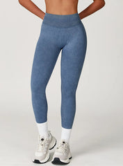 CloudSculpt Seamless Leggings - Denim Blue