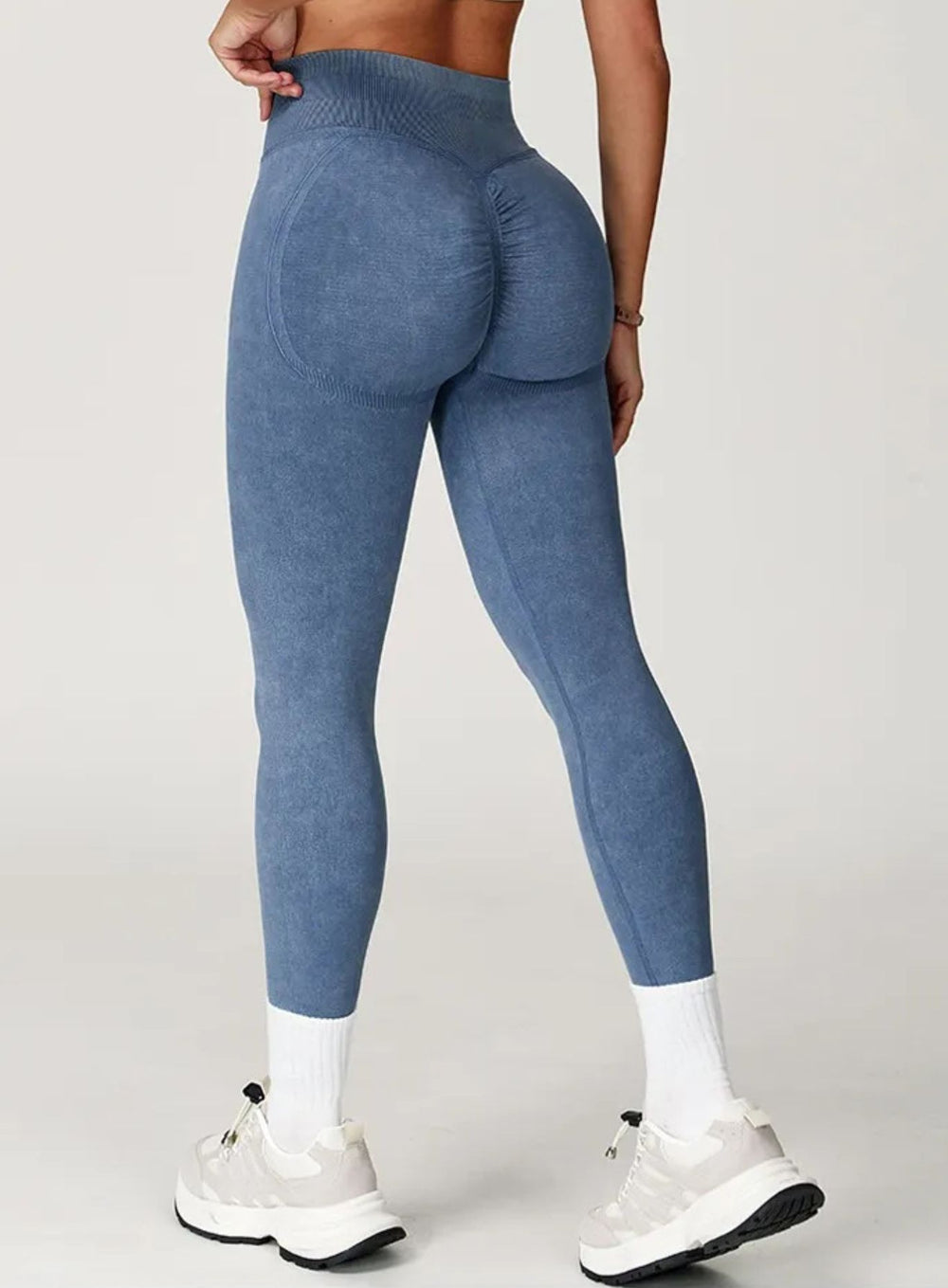 CloudSculpt Seamless Leggings - Denim Blue - VECTOR SPORTSWEAR
