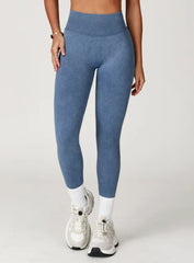 CloudSculpt Seamless Leggings - Denim Blue