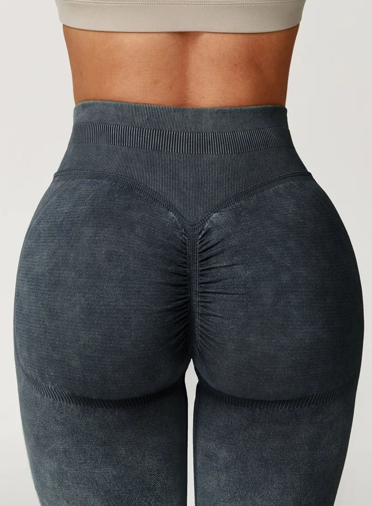 CloudSculpt Seamless Leggings - Stone Washed Black - VECTOR SPORTSWEAR