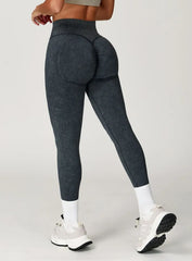 CloudSculpt Seamless Leggings - Stone Washed Black