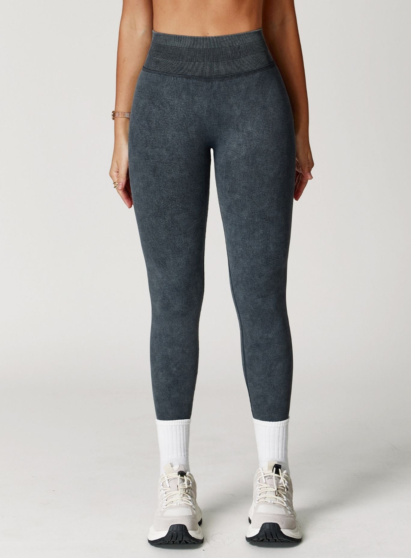 CloudSculpt Seamless Leggings - Stone Washed Black