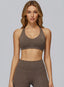High-support seamless sports bra for women, brushed soft finish, gym and activewear styling | Vectorsportswear